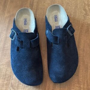 Birkenstock, Boston midnight clog suede 8-8.5 EU 39 NWT